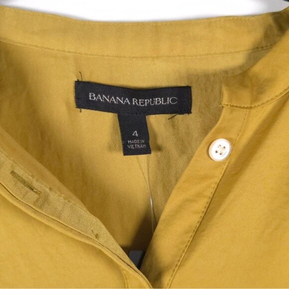 NWT BANANA REPUBLIC Chartreuse Silky Tiered Ruffle Drop Waist Mini Dress Sz 4 - Picture 8 of 16